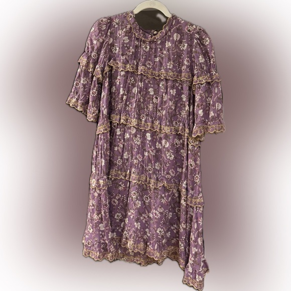 Isabel Marant Purple Floral Dress - Picture 1 of 1